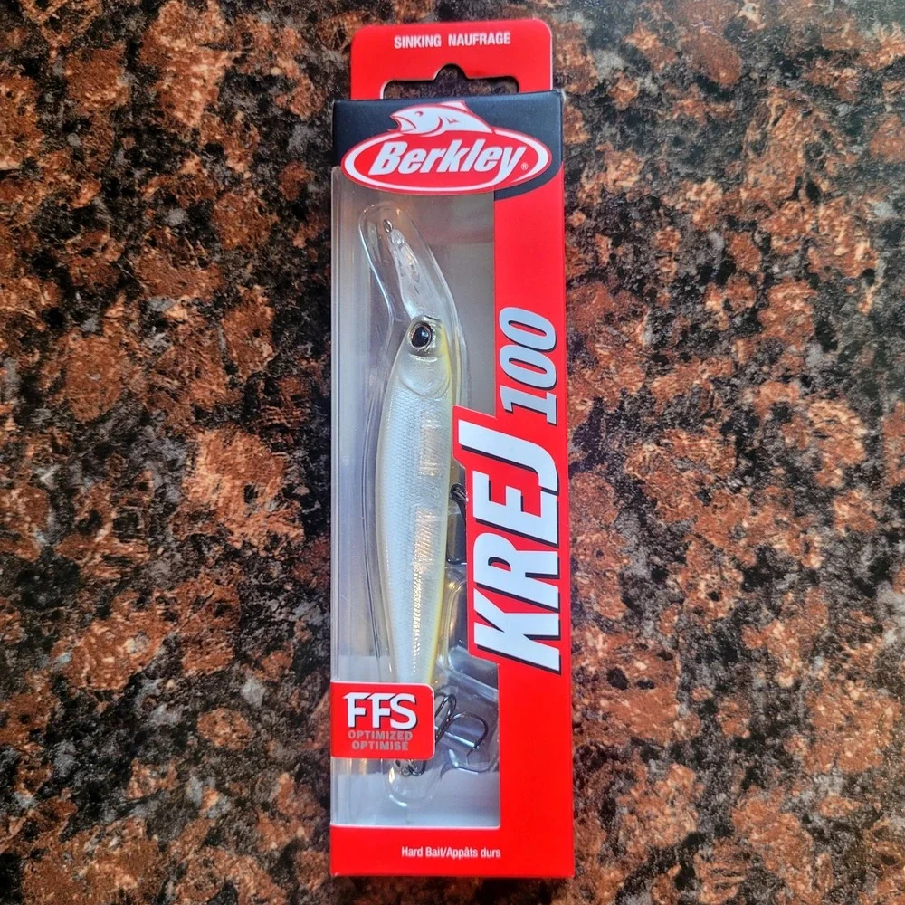 LOT OF‎ 4 Berkley KREJ 100 Jerkbaits Great For Bass!! Livescope Enhanced New!